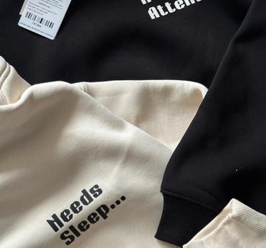 Needs Attention - Needs Sleep Couple Hoodie