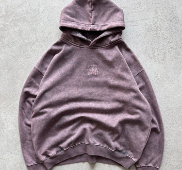 Blue Berry MilkShake Acid Wash Hoodie