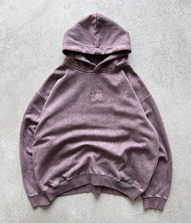 Blue Berry MilkShake Acid Wash Hoodie