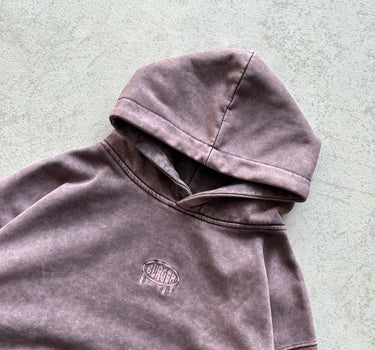 Blue Berry MilkShake Acid Wash Hoodie