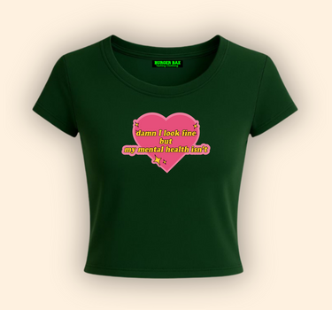 Mental Health It Girl Baby tee for Women