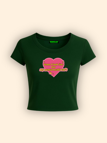 Mental Health It Girl Baby tee for Women