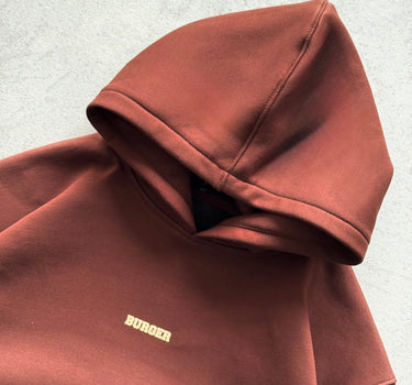 The Burger Bae Hoodie- Coffee Brown (Without Draws)