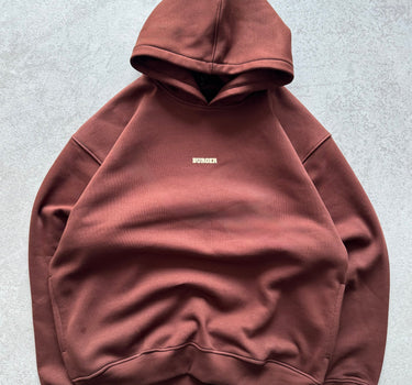 The Burger Bae Hoodie- Coffee Brown (Without Draws)