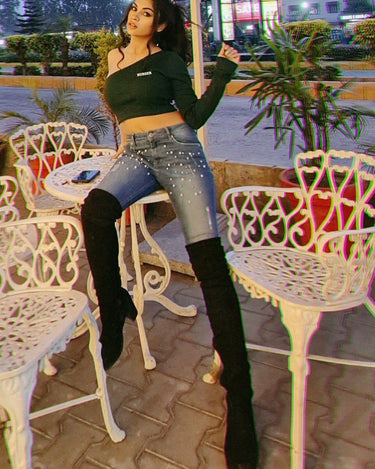 Barbara Top Tops Burger Bae XS Bottle Green 