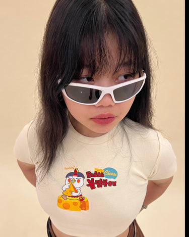 Buldak Ramen Cheese Baby Tee (T-shirt) Tops Burger Bae 