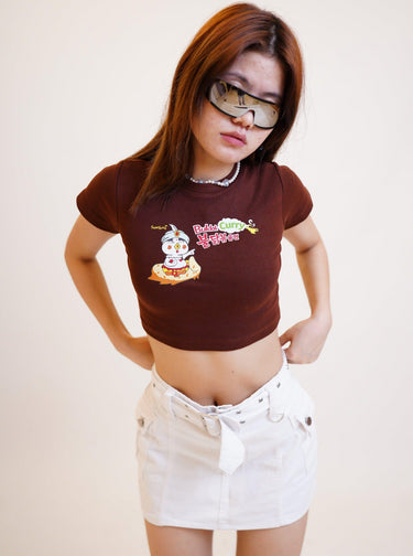 Buldak Ramen Curry Baby Tee (T-shirt) Tops Burger Bae 