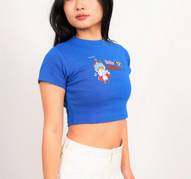 Buldak Ramen Ice - Burger Bae Round Neck Crop Baby Tee For Women - BurgerBae