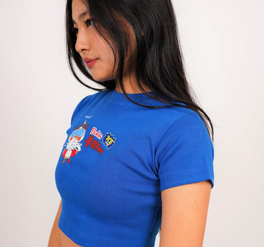 Buldak Ramen Ice - Burger Bae Round Neck Crop Baby Tee For Women - BurgerBae