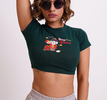 Buldak Ramen Kimchi Baby Tee (T-shirt) Tops Burger Bae 