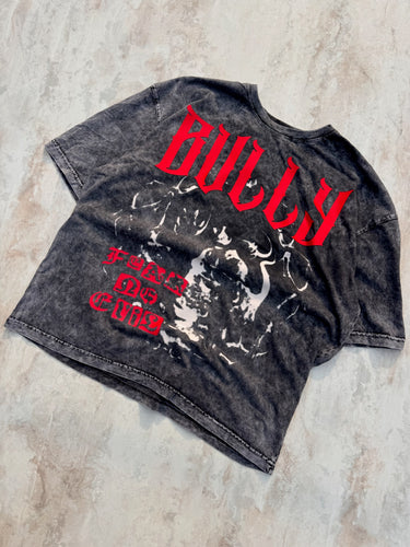 Bully Acid Wash Drop Sleeved Tee for Men & Women