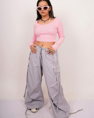 Burger Bae Full Sleeve Round Neck Top (Basic Y2K Top) - BurgerBae