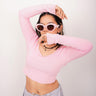 Burger Bae Full Sleeve Round Neck Top (Basic Y2K Top) - BurgerBae
