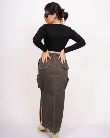 Burger Bae Full Sleeve Round Neck Top (Basic Y2K Top) - BurgerBae