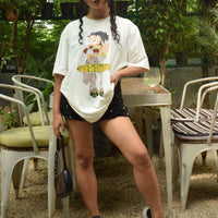 Betty Boop Talk To The Hand Tee (T-shirt) Oversized T-shirt Burger Bae 