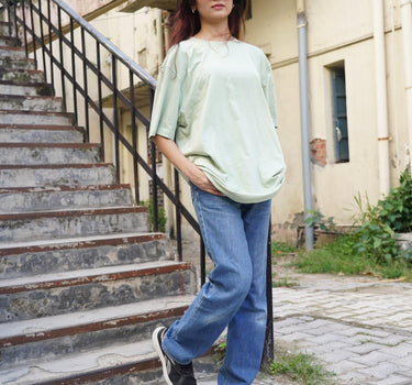 Basic Oversized Tee (T-shirt) Oversized T-shirt Burger Bae 