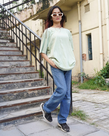 Basic Oversized Tee (T-shirt) Oversized T-shirt Burger Bae 