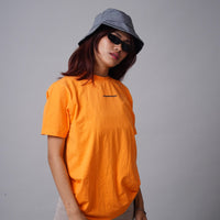 Conspiracy Oversized Tee (T-shirt) For Women Oversized T-shirt Burger Bae FreeSize Orange 