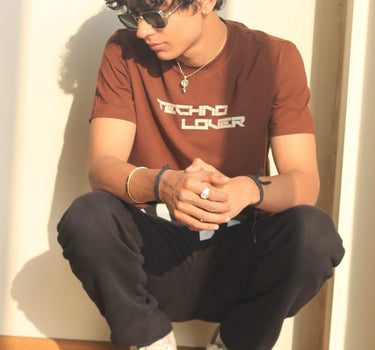 Techno Lover Regular Tee (T-shirt) For Men T-shirt Burger Bae 