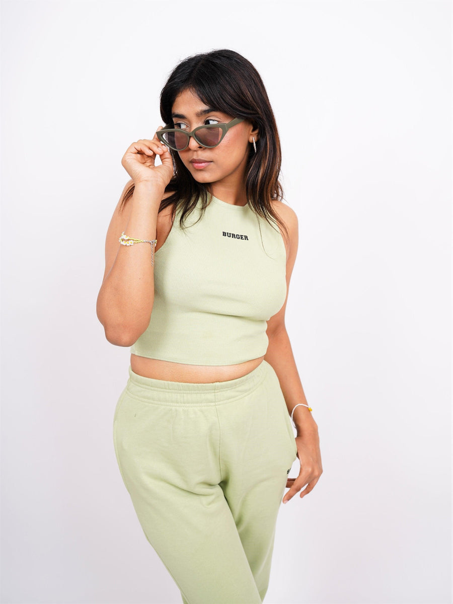 Burger Co-Ord Set (Racer + Gather Track) ( All colour) For Women