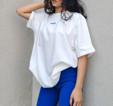 Minimal Burger Logo Regular Tee (T-shirt) T-shirt Burger Bae S White 