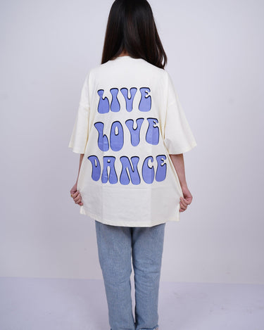 Burger x Sunburn Live Love Dance Drop-Sleeved Tee (T-shirt) - BurgerBae