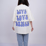 Burger x Sunburn Live Love Dance Drop-Sleeved Tee (T-shirt) - BurgerBae