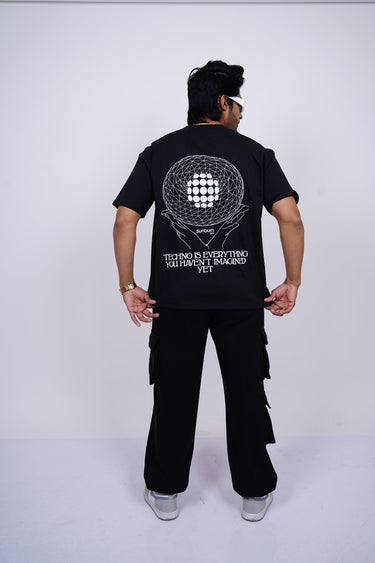 Burger x Sunburn Techno Is Everything Drop-Sleeved Tee (T-shirt) - BurgerBae