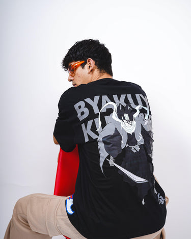 BYAKUYA Drop-Sleeved Unisex Tee (Bleach Collection Oversized T-shirt) - BurgerBae