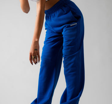 Irish Track Pants Cobalt Blue (MID RISE REGULAR FIT) For Men And Women