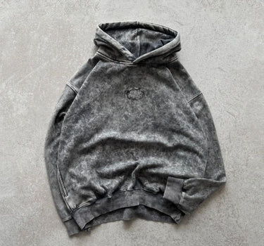 Charcoal Ash Acid Wash Hoodie