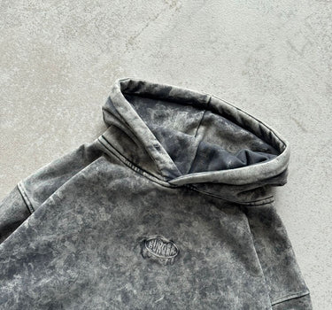 Charcoal Ash Acid Wash Hoodie