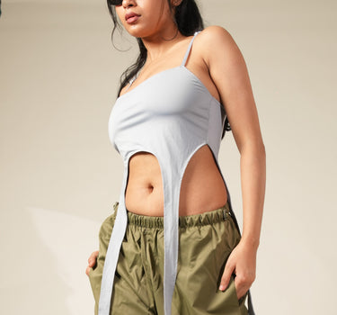 Chloe Garter Burger Bae Tank Top for Women