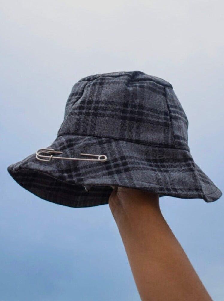 Clueless Bucket Hat Accessories Burger Bae Free-Size Black Check 