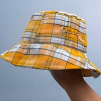 Clueless Bucket Hat Accessories Burger Bae Free-Size Yellow Check 