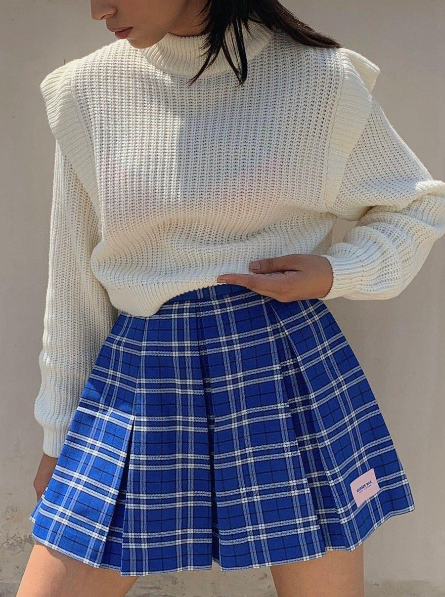 Clueless Skirt All Colors Skirt Burger Bae XS Blue Check 