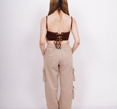 Coffee Brown London Corset Top - BurgerBae