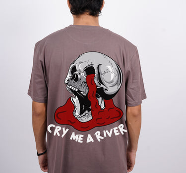 Cry Me A River : Burger Bae Oversized  Tee For Men and Women