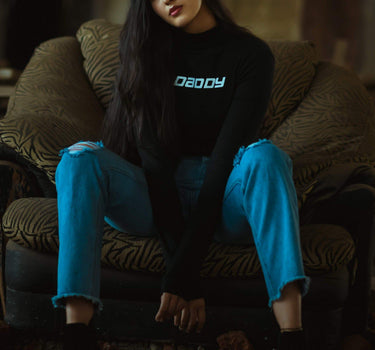 Daddy Turtleneck Turtle-Necks Burger Bae XS Black 