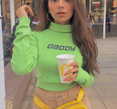 Daddy Turtleneck Turtle-Necks Burger Bae XS Neon Green 