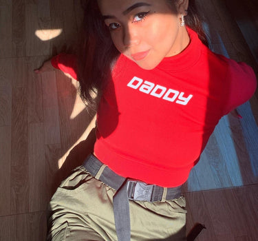 Daddy Turtleneck Turtle-Necks Burger Bae XS Red 