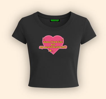 Mental Health It Girl Baby tee for Women