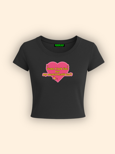 Mental Health It Girl Baby tee for Women