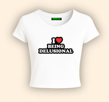 Delusional It Girl Baby tee for Women