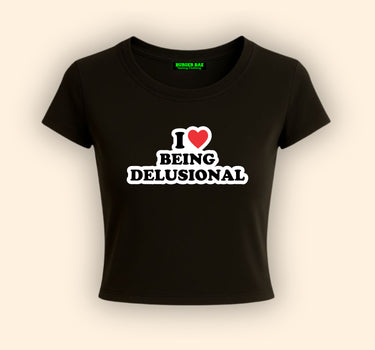 Delusional It Girl Baby tee for Women