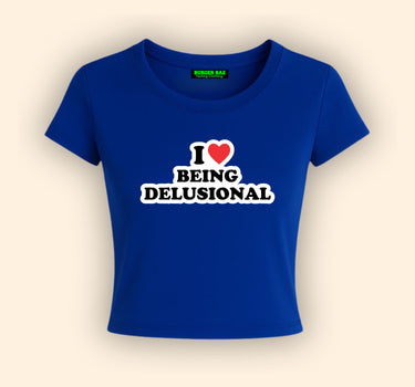 Delusional It Girl Baby tee for Women