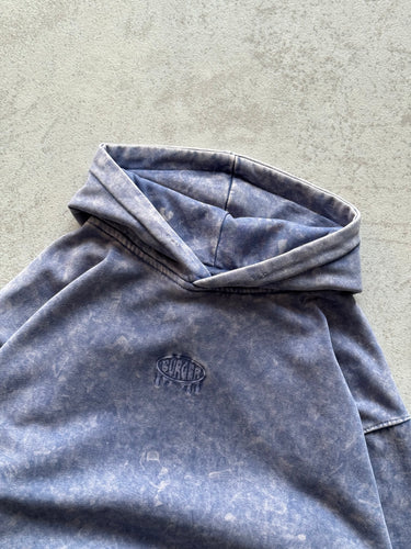 Denim Blue Acid Wash Hoodie