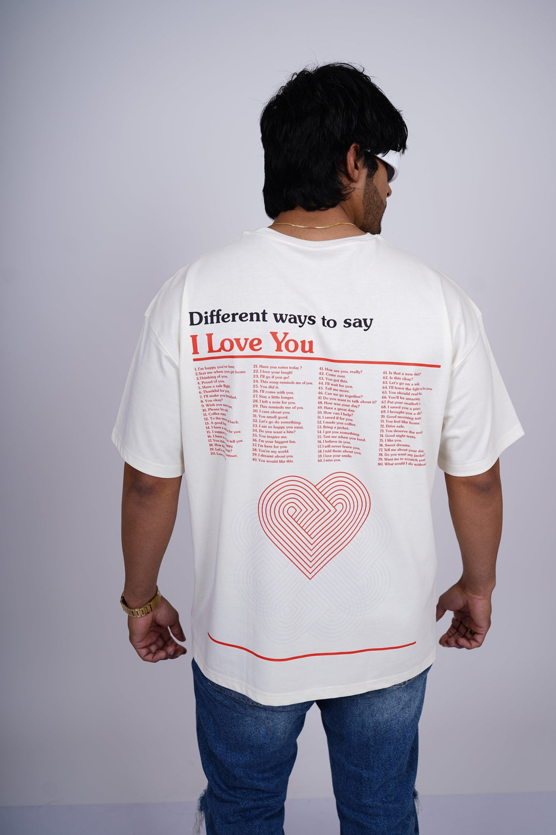 Different Ways To Say I Love You Drop-Sleeved Tee (T-shirt) - BurgerBae