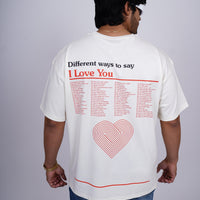 Different Ways To Say I Love You Drop-Sleeved Tee (T-shirt) - BurgerBae