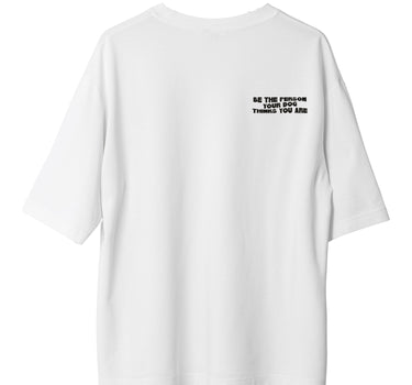 Dog Person : Burger Bae Oversized  Tee For Men and Women